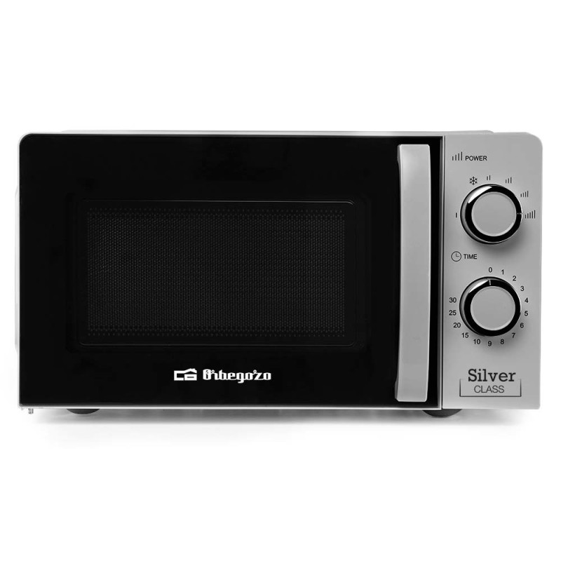 Orbegozo MI 2118 Encimera Solo microondas 20 L 700 W Negro, Acero inoxidable