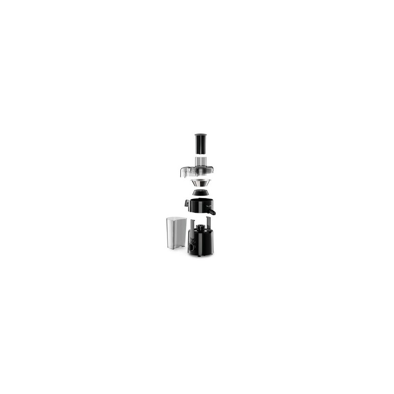 Moulinex JU370810 exprimidor Licuadora centrífuga 350 W Negro, Acero inoxidable