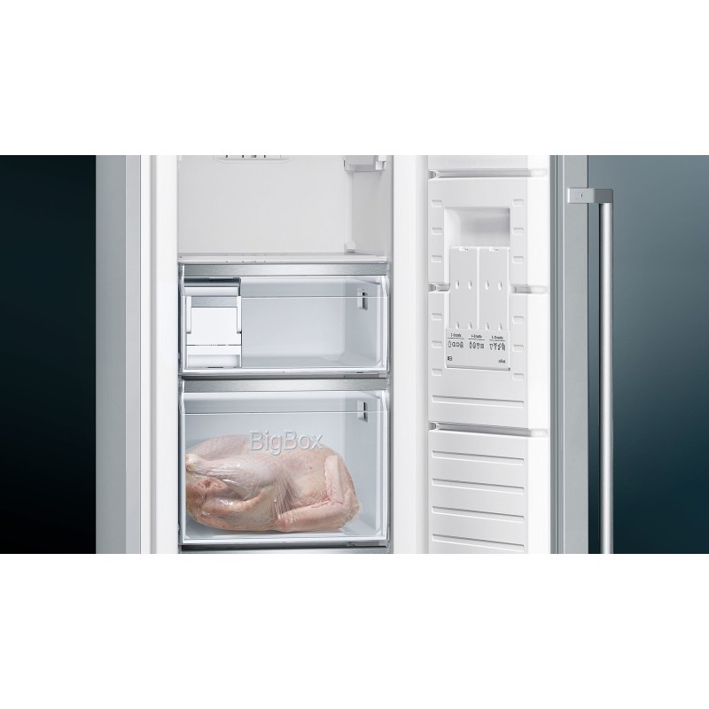 Siemens iQ500 GS36NAIEP congelador Congelador vertical Independiente 242 L E Acero inoxidable