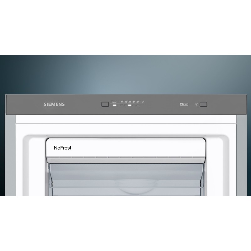 Siemens iQ300 GS36NVIEP congelador Congelador vertical Independiente 242 L E Acero inoxidable