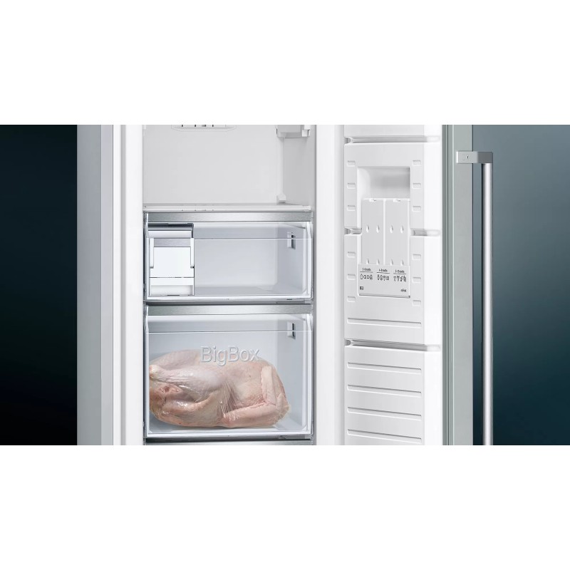 Siemens iQ500 GS36NAIDP congelador Congelador vertical Independiente 242 L D Acero inoxidable