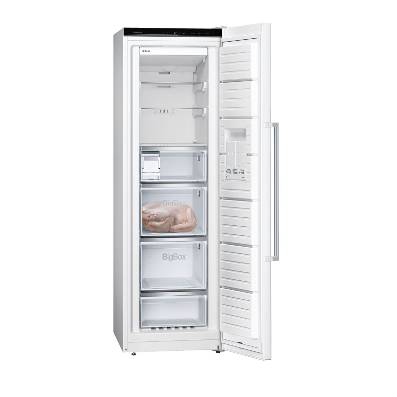 Siemens iQ500 GS36NAWEP congelador Congelador vertical Independiente 242 L E Blanco
