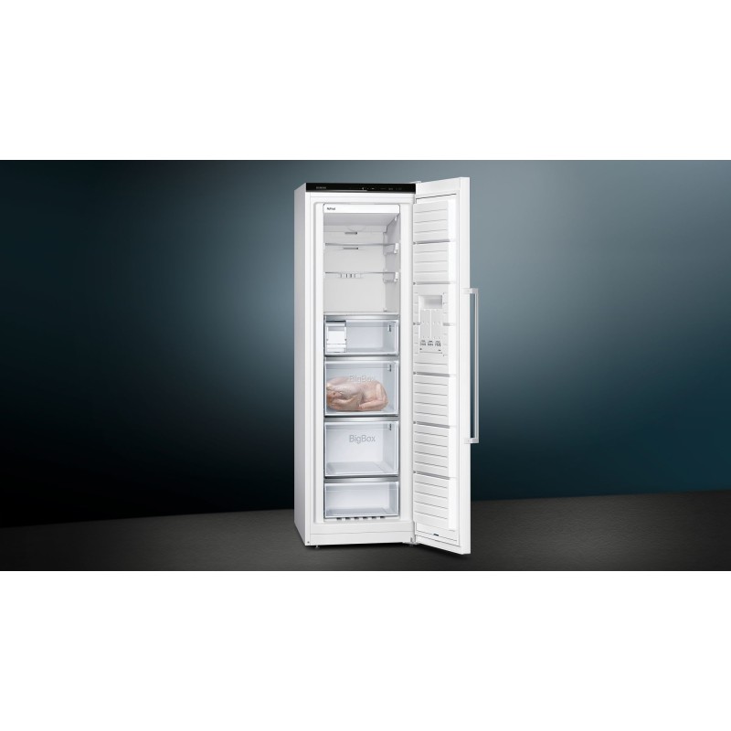 Siemens iQ500 GS36NAWEP congelador Congelador vertical Independiente 242 L E Blanco