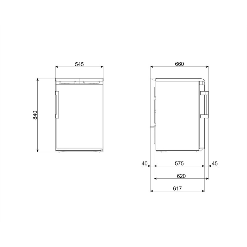 Frig 1p Smeg FA120E, Libre instalación, 