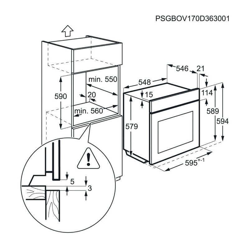 Horno indep. AquaClean Aeg BEE455120M