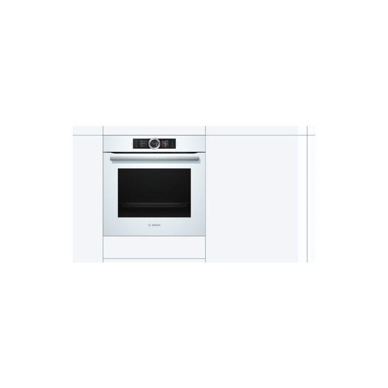 Bosch Serie 8 HSG636BW1 horno 71 L 3650 W A+ Blanco