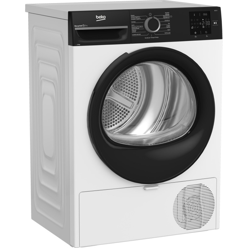 Secadora Beko BM3T30230W, 10 Kg, Bomba de calor, D
