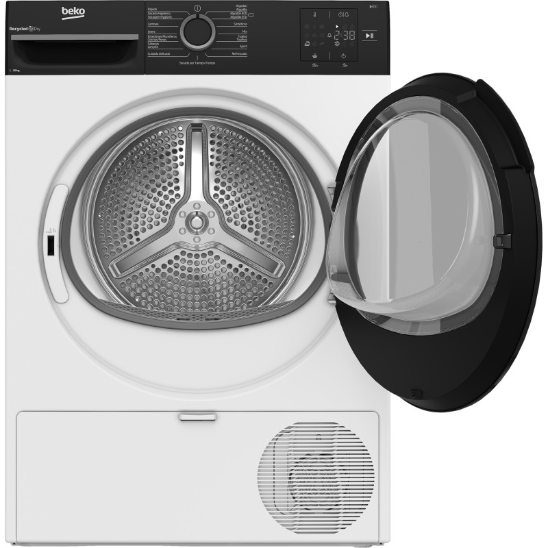 Secadora Beko BM3T30230W, 10 Kg, Bomba de calor, D
