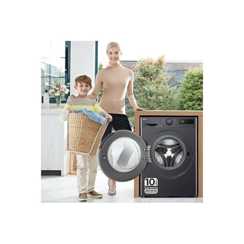 Lavadora LG F4WR5009A6M, 9kg, 1400 Rpm, 