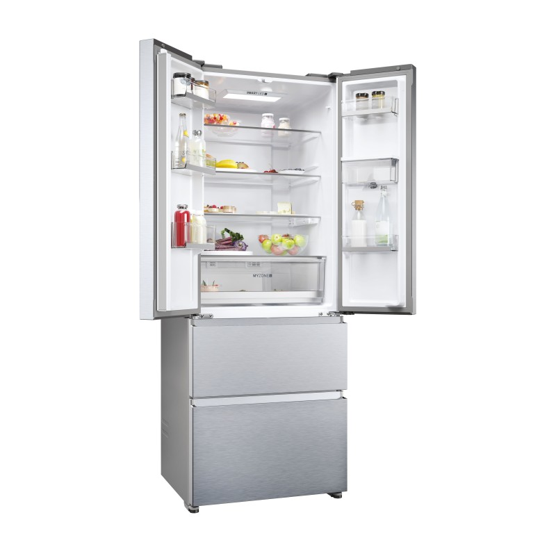 Combi Haier HFR5719EWMG, French Door, 1,