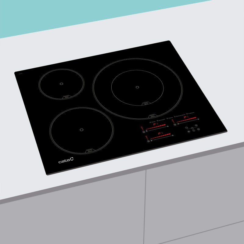 Induccion Cata INSB-6032 BK  A, 3 zonas 