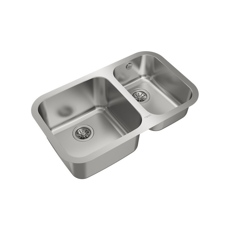 Fregadero Teka BE 2C 785, inox 2 cubetas