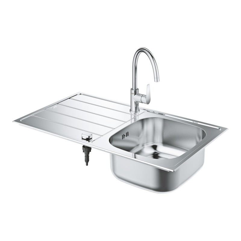 FREGADERO + GRIFO GROHE BAU 31 562 SD1, Conjunto y