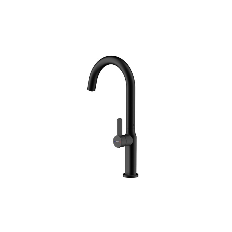 Grifo Teka OVAL 915 NEGRO, Caño alto gir