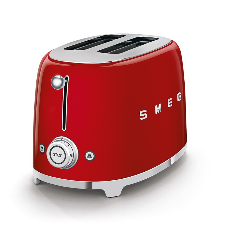 Tostador Smeg TSF01RDEU, 50' Style, Rojo