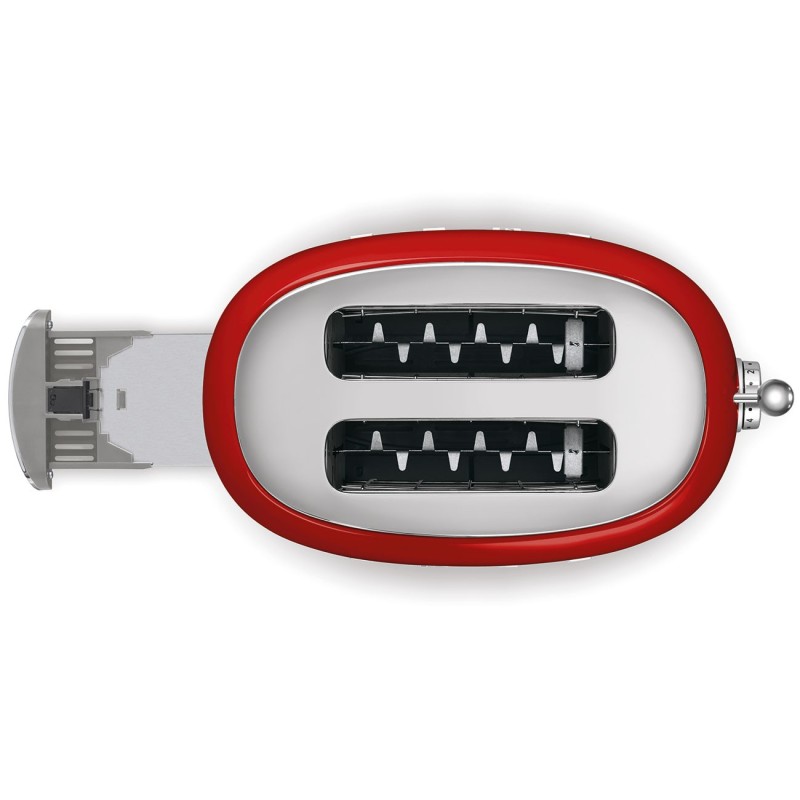 Tostador Smeg TSF01RDEU, 50' Style, Rojo
