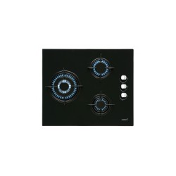 Placa Cata CI-6021 BK, 3 quemadores de g
