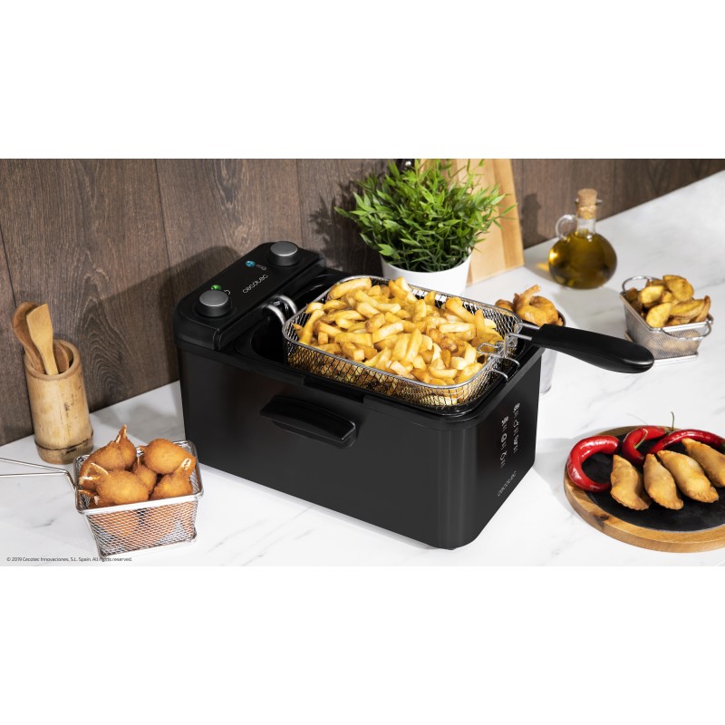 CECOTEC, Freidora CleanFry Infinity 3000 Black