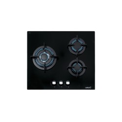 Placa Cata CCI-6021 BK, 3 quemadores de 