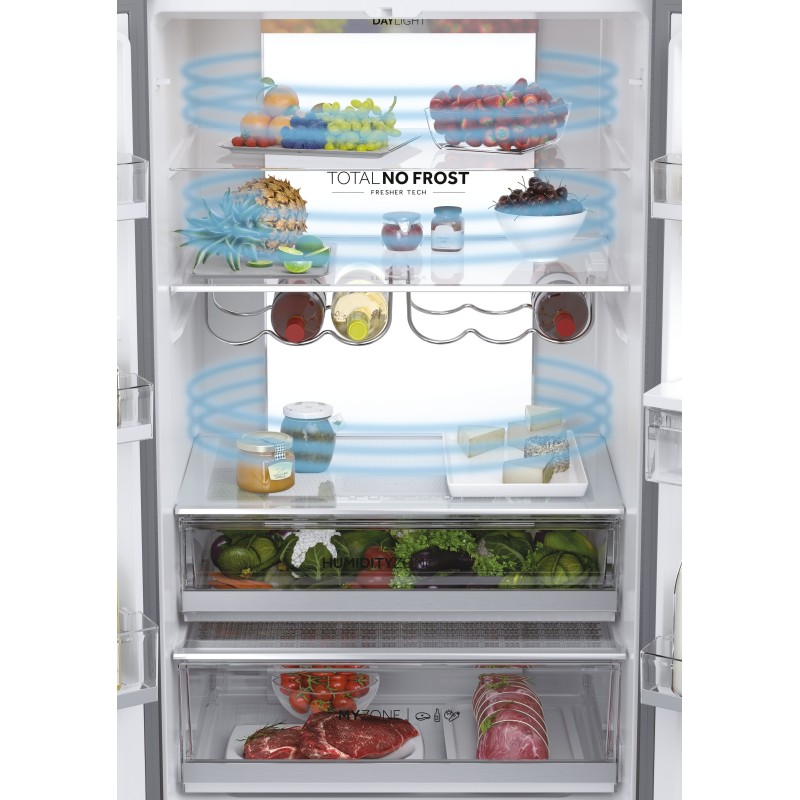 Combi Haier HFW7720ENMB, French Door, 2m