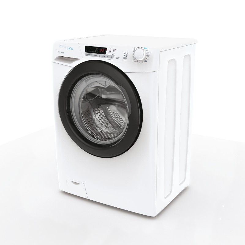 Lavadora Candy HCU1292DWB41S, Carga Fron