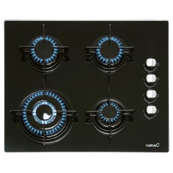 Placa Cata CIB-6031 BK, 4 quemadores de 