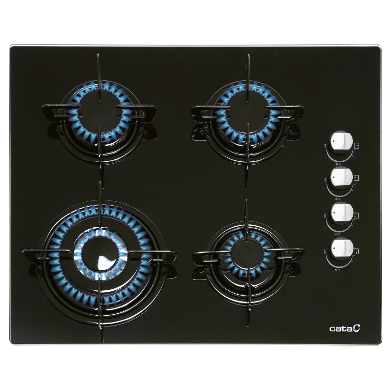Placa Cata CIB-6031 BK, 4 quemadores de 