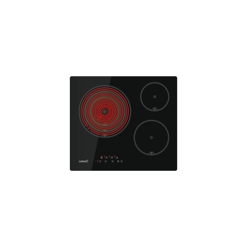 Vitro Cata TT-6003 BK, 3 zonas de cocció