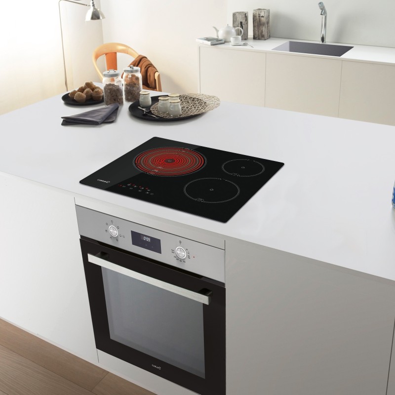 Vitro Cata TT-6003 BK, 3 zonas de cocció