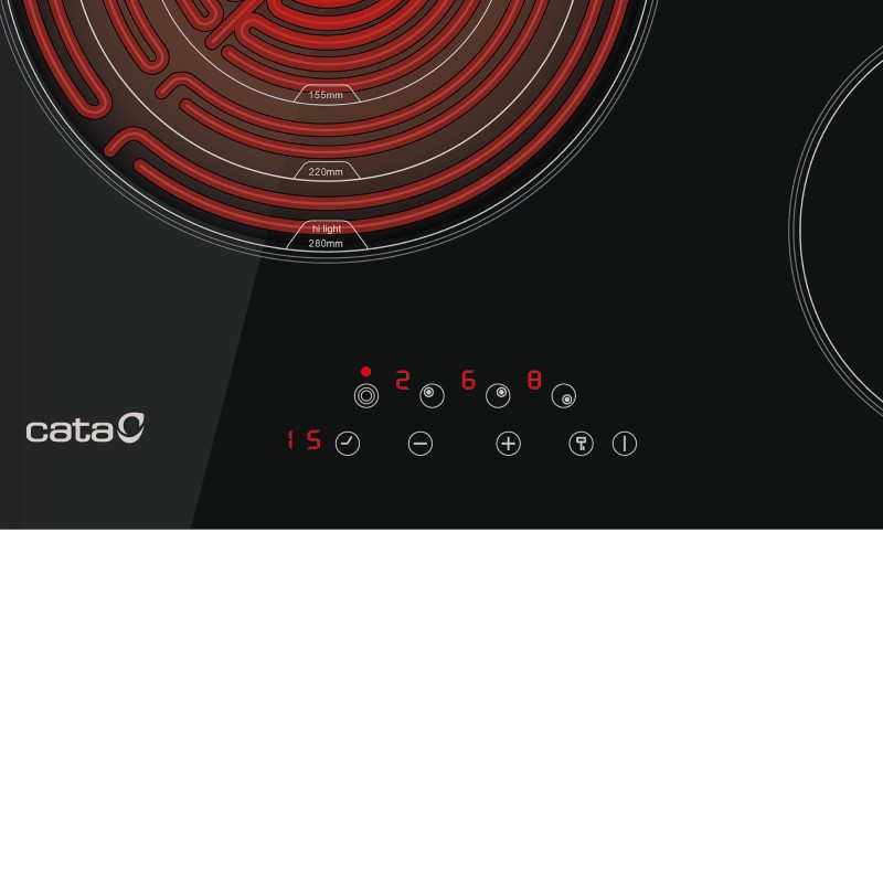 Vitro Cata TT-5003 BK  G, 3 zonas de coc
