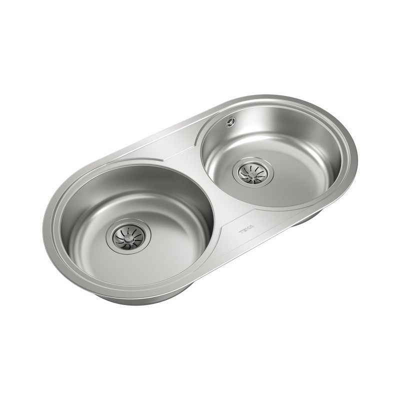 Fregadero Teka DR-80 2C, inox 2 cubetas 