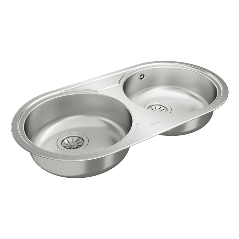 Fregadero Teka DR-80 2C, inox 2 cubetas 