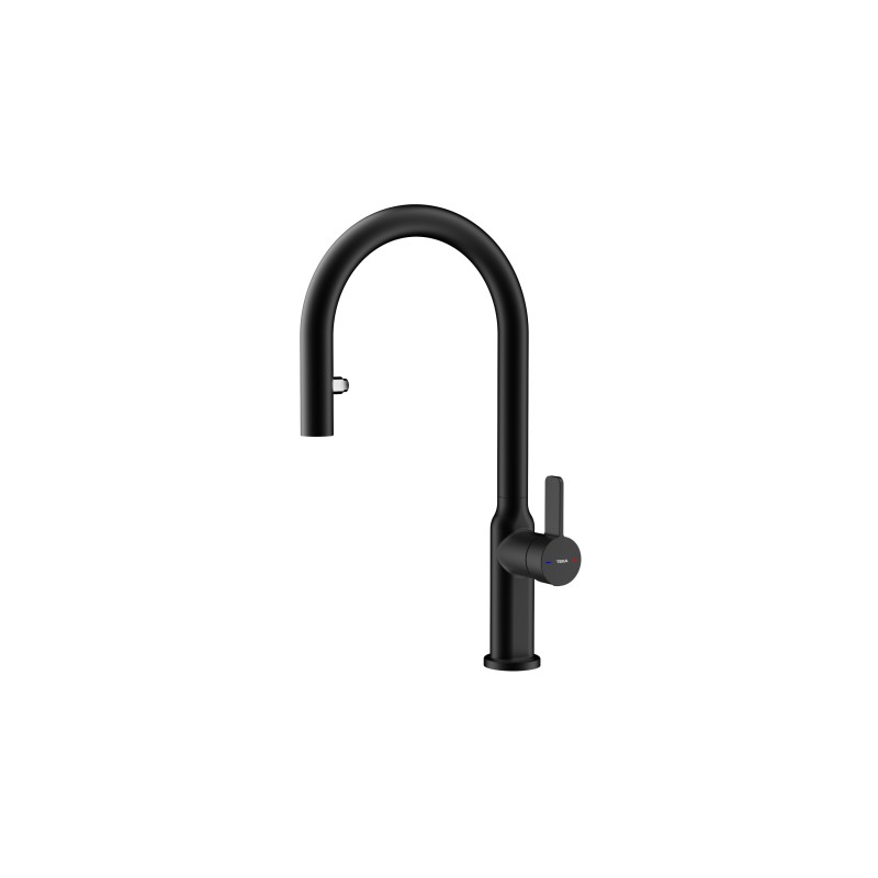 Grifo Teka OVAL 9382 NEGRO, Caño alto gi