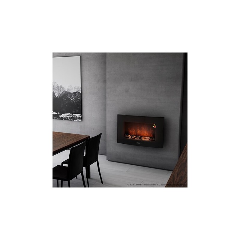 Chimenea electrica Cecotec decorativa de pared Res