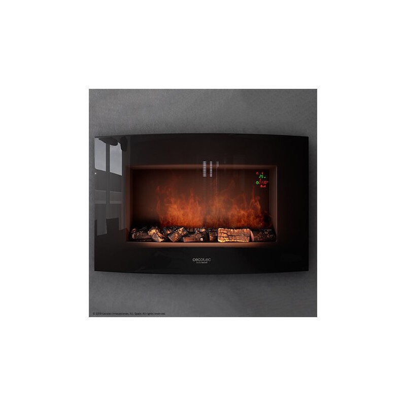 Chimenea electrica Cecotec decorativa de pared Res
