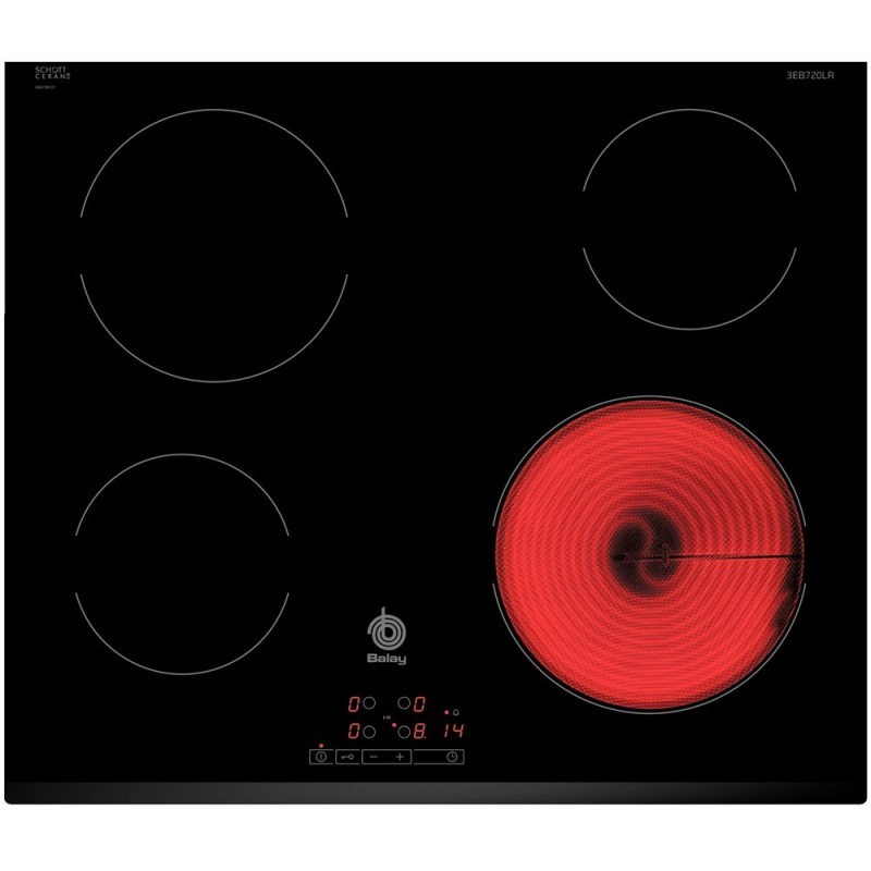Vitro Balay 3EB720LR, 60 cm., 4 zonas, N