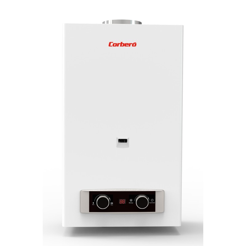 Calentador Corbero CCATP10GBNOX, Gas Cap