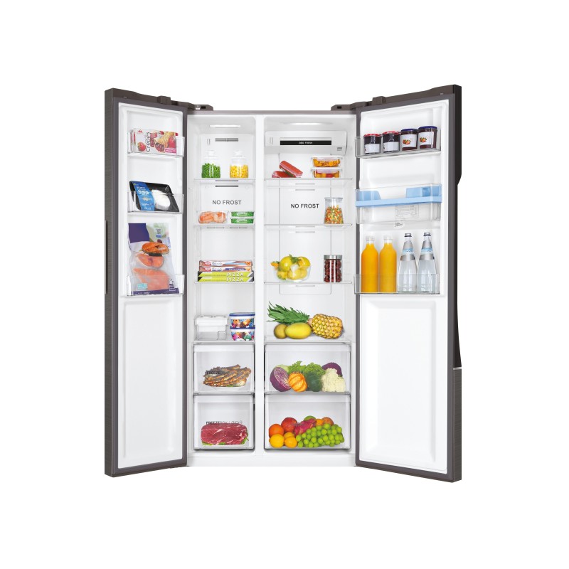 Americano Haier HSR3918EWPG, Side by Sid