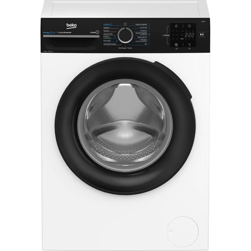 Lavadora Beko BM3WFU3721W, ENERGY SPIN, 
