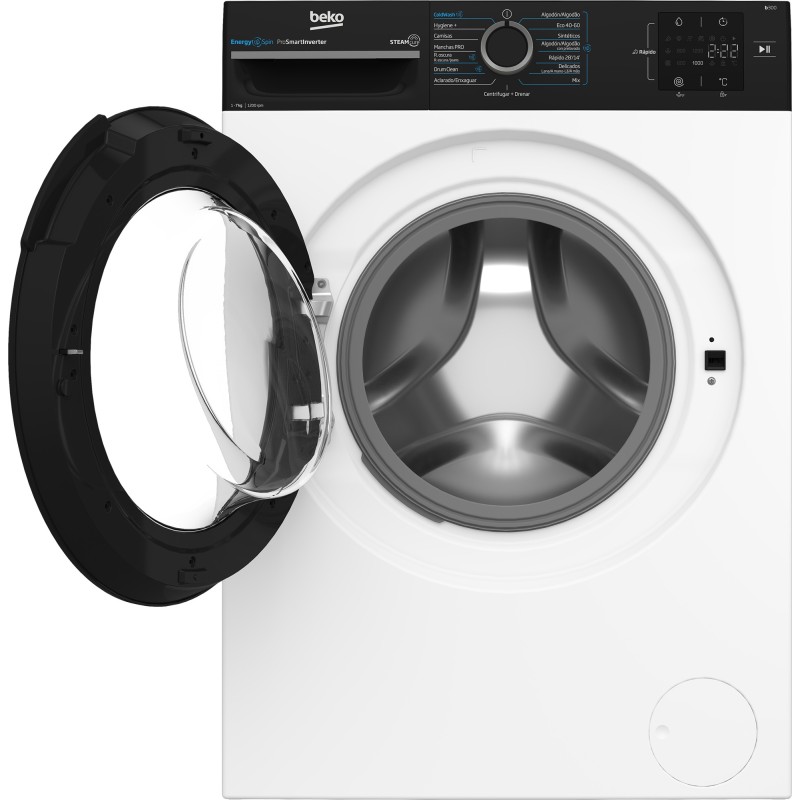 Lavadora Beko BM3WFU3721W, ENERGY SPIN, 