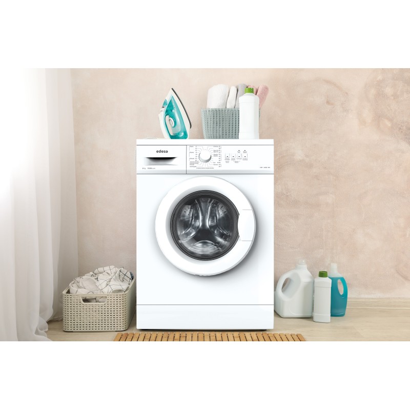 Lavadora Edesa EWF6000WH, carga frontal 