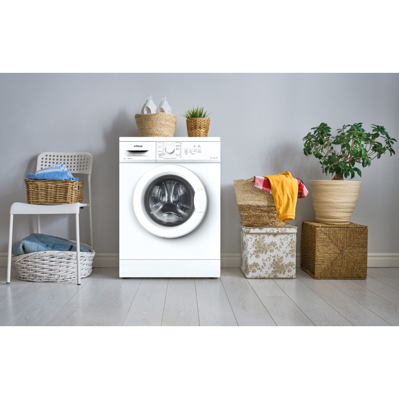 Lavadora Edesa EWF6000WH, carga frontal 