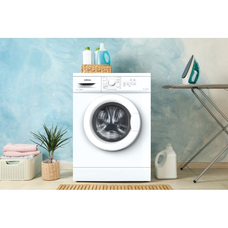 Lavadora Edesa EWF6000WH, carga frontal 