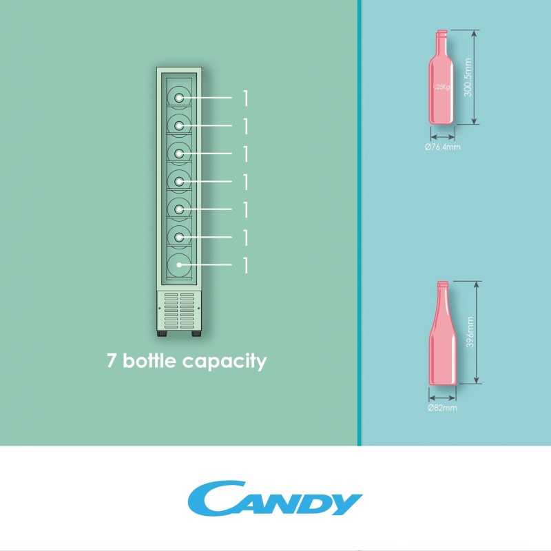 Vinoteca INT Candy CCVB151, G, 7 botella