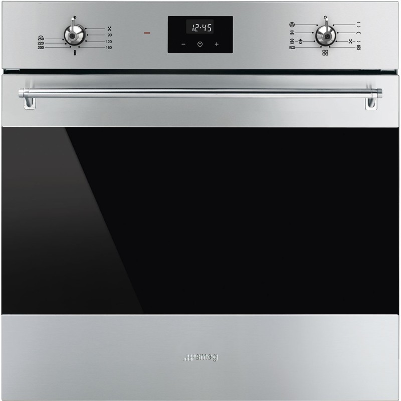 Horno Smeg SF6300TVX, termoventilado mul