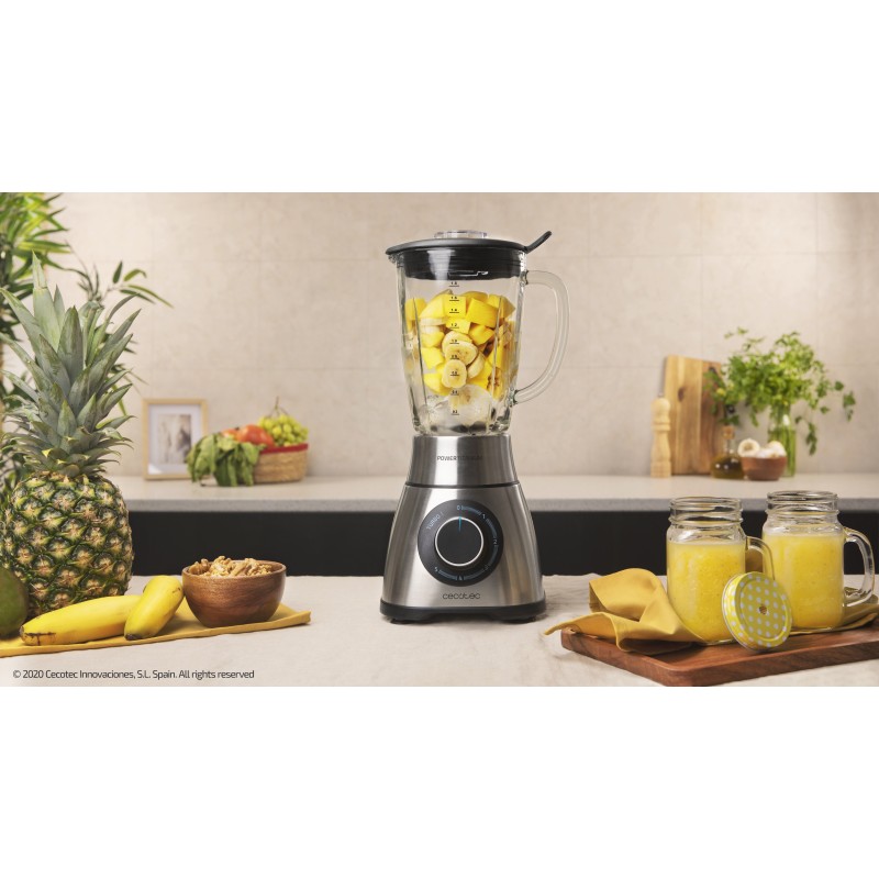 CECOTEC, Batidora de vaso Power Black Titanium 130