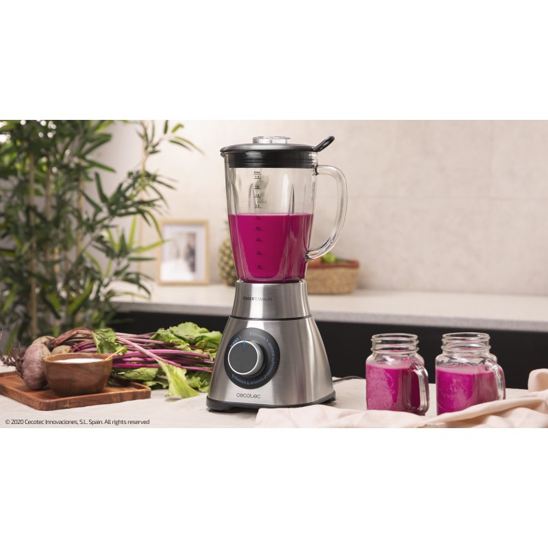 CECOTEC, Batidora de vaso Power Black Titanium 130