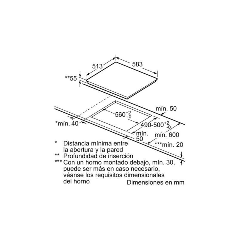 Induccion Balay 3EB865XR, 60 cm., 3 zona