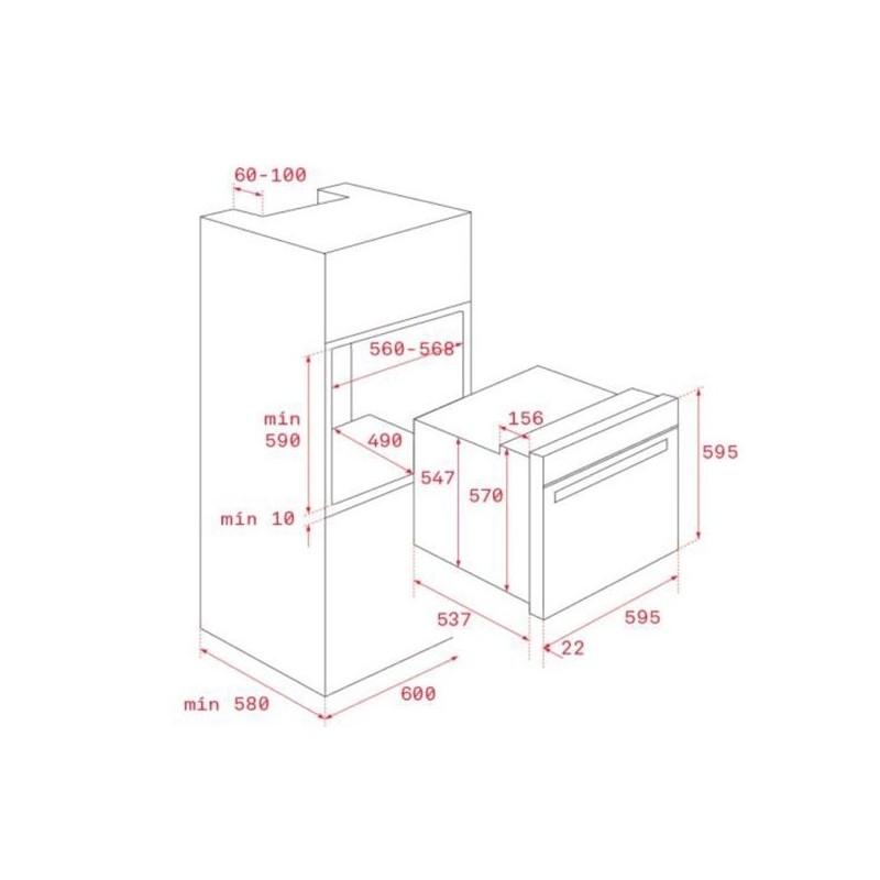 Horno Teka HBE 615 ME INOX, Hydroclean, 