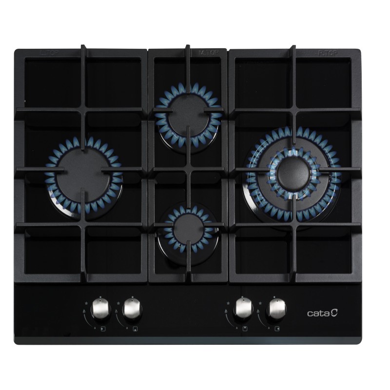 Placa Cata LCIB-6031 BK, 4 quemadores de